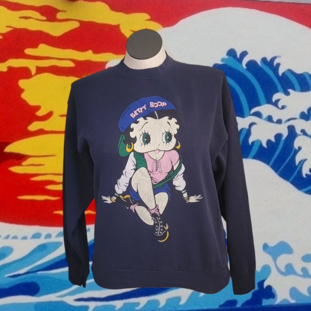 Vintage 90s Street Style Betty Boop Sweatshirt